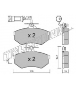 TRUSTING - 1511 - Комплект тормозных колодок, диско