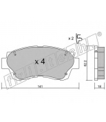 FRITECH - 1700 - Колодки тормозные дисковые передние TOYOTA CAMRY, LEXUS