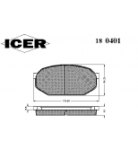 ICER - 180401 - 180401000300001 Тормозные колодки дисковые