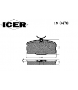 ICER - 180470 - Комплект тормозных колодок, диско