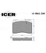 ICER - 180861200 - 21153 =180861+болты колодки пер.MB W124 280E-500E, W210 E420, E430 Icer