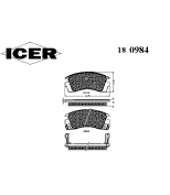 ICER - 180984 - Комплект тормозных колодок, диско