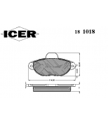 ICER 181018 Комплект тормозных колодок, диско