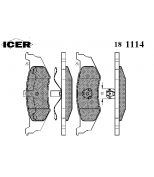 ICER - 181114 - 181114000944001 Тормозные колодки дисковые