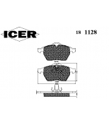 ICER - 181128 - Комплект тормозных колодок, диско