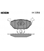ICER 181184 Комплект тормозных колодок, диско