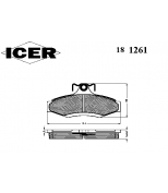 ICER - 181261 - Комплект тормозных колодок, диско