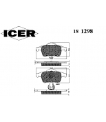 ICER 181298 Комплект тормозных колодок, диско
