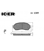 ICER 181309 Комплект тормозных колодок, диско