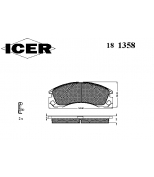 ICER 181358 Комплект тормозных колодок, диско