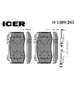 ICER 181389203 Комплект тормозных колодок, диско