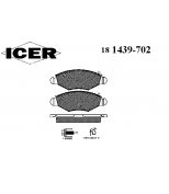 ICER - 181439702 - Комплект тормозных колодок, диско