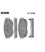 ICER 181542 Комплект тормозных колодок, диско