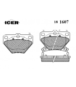 ICER 181607 Комплект тормозных колодок, диско