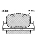 ICER - 181633 - Комплект тормозных колодок, диско