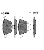 ICER - 181652 - Комплект тормозных колодок, диско