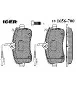 ICER - 181656700 - Комплект тормозных колодок, диско