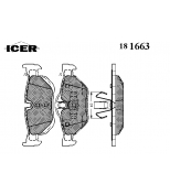 ICER - 181663 - Комплект тормозных колодок, диско