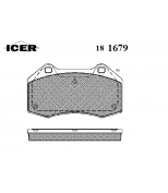 ICER - 181679 - Комплект тормозных колодок, диско