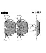 ICER - 181685 - Комплект тормозных колодок, диско