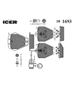 ICER 181693 Тормозные колодки