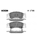 ICER 181708 Комплект тормозных колодок, диско