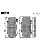 ICER - 181723 - Комплект тормозных колодок, диско