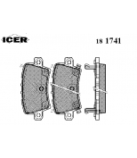 ICER - 181741 - Колодки тормозные дисковые, комплект 181741