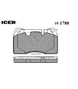 ICER - 181788 - Комплект тормозных колодок, диско