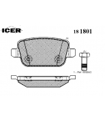 ICER - 181801 - Комплект тормозных колодок, диско