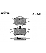 ICER - 181825 - Комплект тормозных колодок, диско