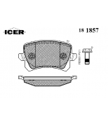 ICER - 181857 - Комплект тормозных колодок, диско