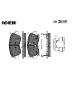ICER - 182035 - 182035000 Тормозные колодки дисковые