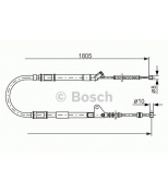 BOSCH - 1987477546 - ТОРМОЗНОЙ ТРОС Toyota Avensis (T220) слева