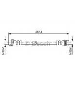 BOSCH - 1987481583 - 1 987 481 583 шланг тормозной задний правый! BMW X5/X6 E70/E71 3.0-4.8/3.0D 07  L=245