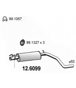 ASSO - 126099 - Резонатор глушителя средний FIAT ST...