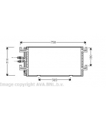 AVA - VW5145 - Радиатор  кондиционера  T - 4: (09/90 - 05/96)