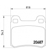 TEXTAR - 2068703 - Кол. торм. диск. компл. MB