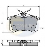 COMLINE - CBP0108 - Колодки дисковые