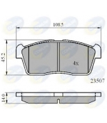 COMLINE - CBP01113 - КОЛОДКИ ПЕР DAI COPEN 0.7/1.3 03-/SIRION 1.0/1.3 05-/YRV 02-/SUB JUSTY 03-/SUZ IGNIS 03-