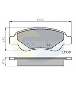 COMLINE - CBP01552 - Колодки дисковые