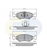 COMLINE - CBP0444 - Колодки frd courier 91 - 00/escort 80 - 90/fiesta 81 - 00/orion 83 - 90/p100 87 -/pu