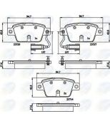 COMLINE - CBP12154 - КОЛОДКИ FIAT BRAVO (2010-) LAN DELTA (2010-)