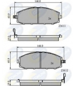 COMLINE - CBP3777 - КОЛОДКИ NIS PATROL 97 -