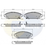 COMLINE - CBP3943 - Колодки пер hon accord vii 1.6 98-02/civic vii 1.7dt/2.0i 02-05