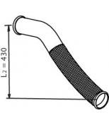DINEX - 21245 - Приемная труба глушителя