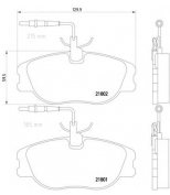 TEXTAR - 2180101 - Колодки тормозные дисковые передн