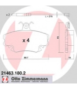 ZIMMERMANN - 214631802 - Комплект тормозных колодок, диско