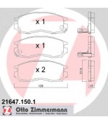 ZIMMERMANN - 216471501 - Комплект тормозных колодок, диско