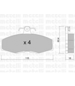 METELLI - 2200390 - Комплект тормозных колодок, диско